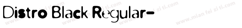 Distro Black Regular字体转换